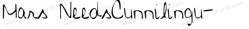 Mars NeedsCunnilingu字体转换